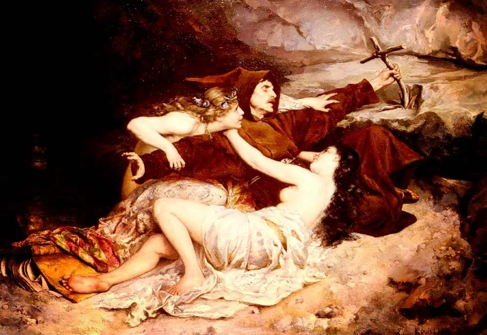 Alexandre-Louis Leloir: La tentación de San Antonio (1871)