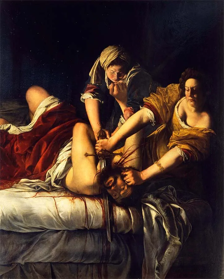 Judith decapitando a Holofernes, de Artemisia Gentileschi