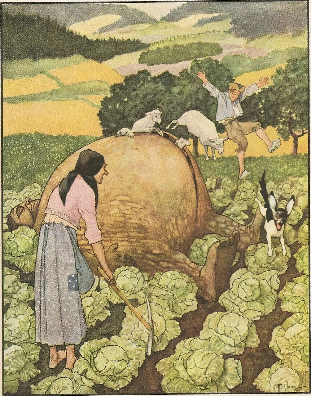Ilustración de Artuš Scheiner (1925-1926) para los cuentos de Karel Jaromír Erben, la fuente literaria de Little Otik