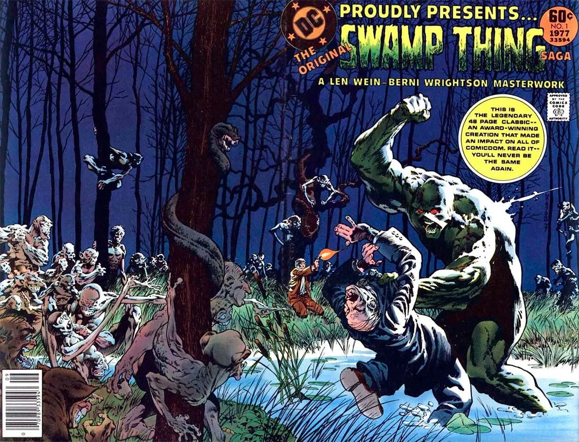 Portada de «The Original Swamp Thing Saga», de Bernie Wrightson