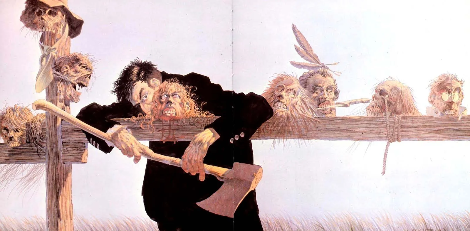 Ilustración de Bernie Wrightson vinculada a «Creepshow»