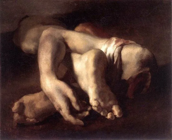 Bocetos para La balsa de la Medusa, de Théodore Géricault. Estudio anatómico de miembros cercenados.