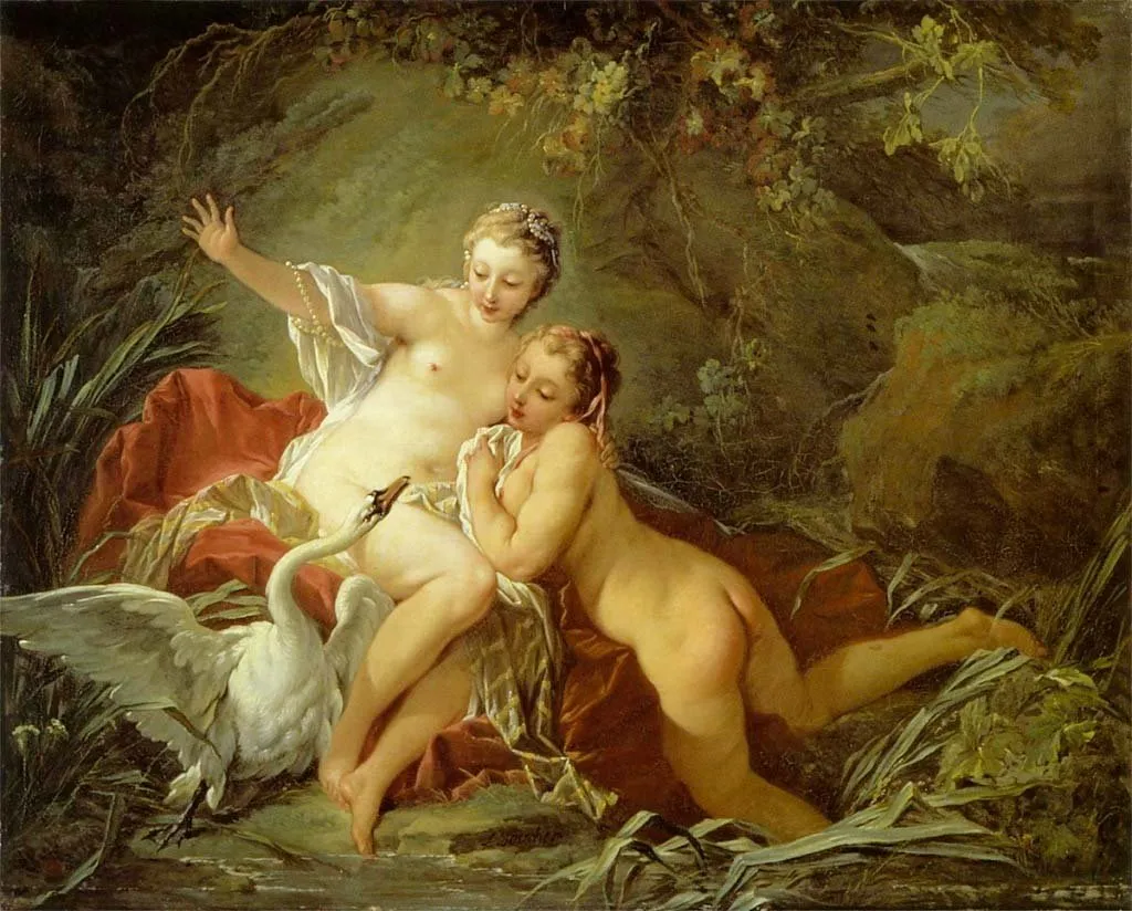 François Boucher: Leda y el cisne (1742)