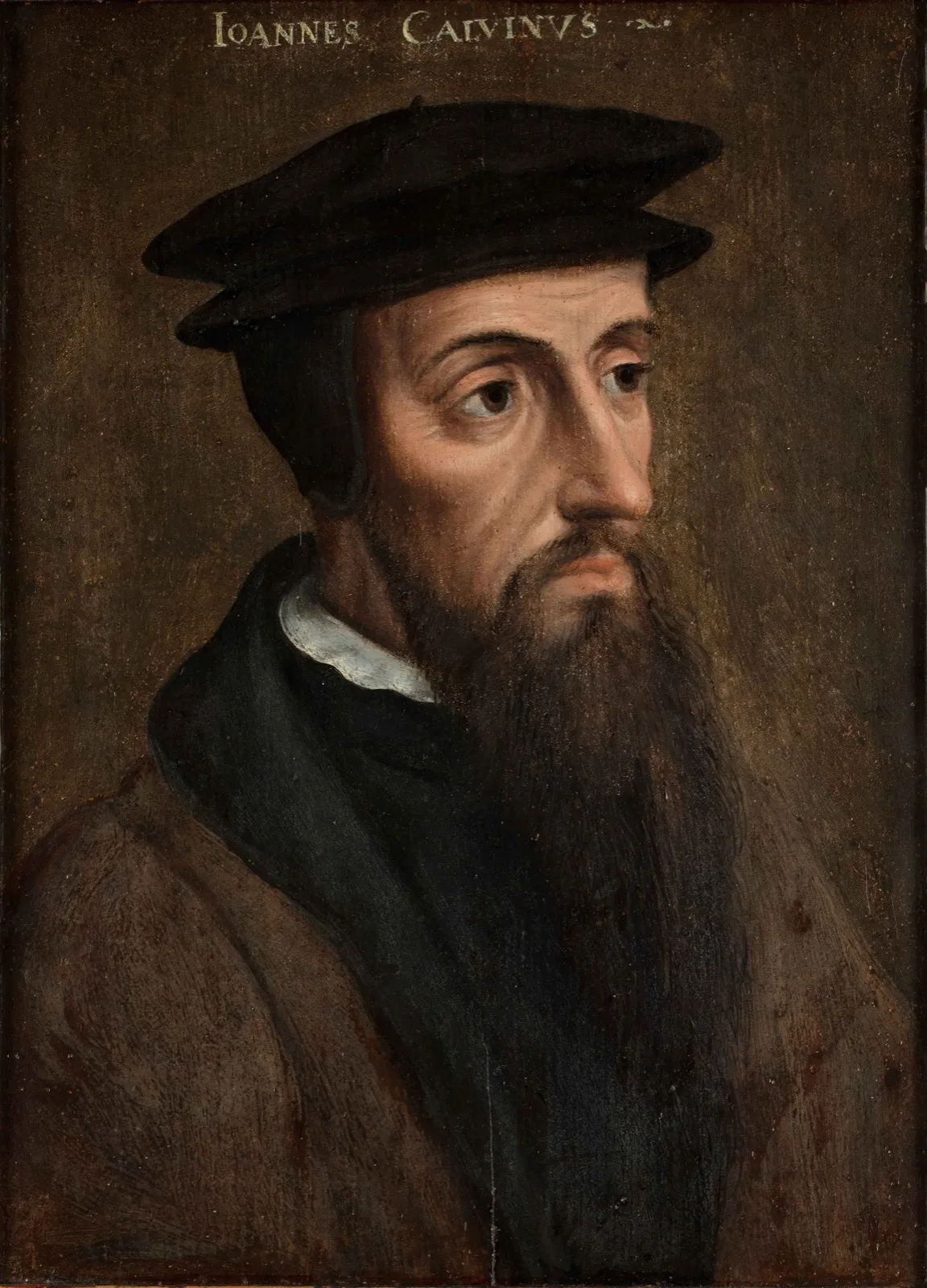 Retrato de Juan Calvino, obra de un pintor francés anónimo (h. 1550). Museum Catharijneconvent, Utrecht.