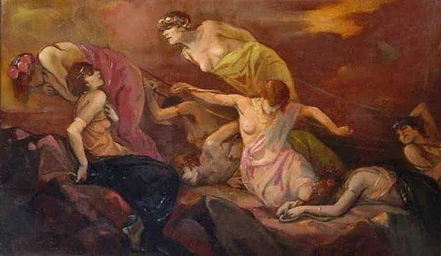 Pintura «Las Danaides» de Jan Frans De Boever
