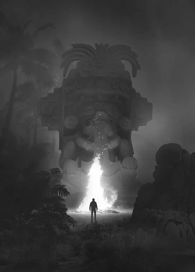 Dawid Planeta: ídolo de piedra que escupe fuego («Mini People in the Jungle»)