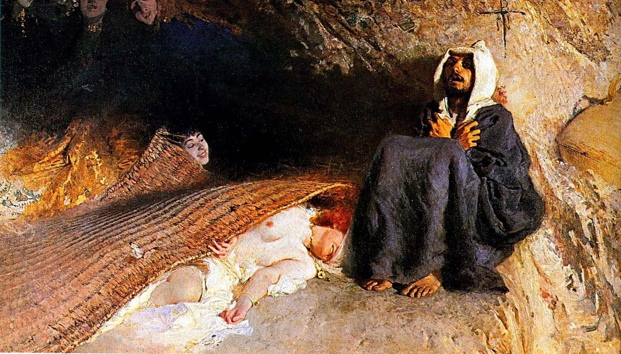Domenico Morelli: Las tentaciones de San Antonio (1878)