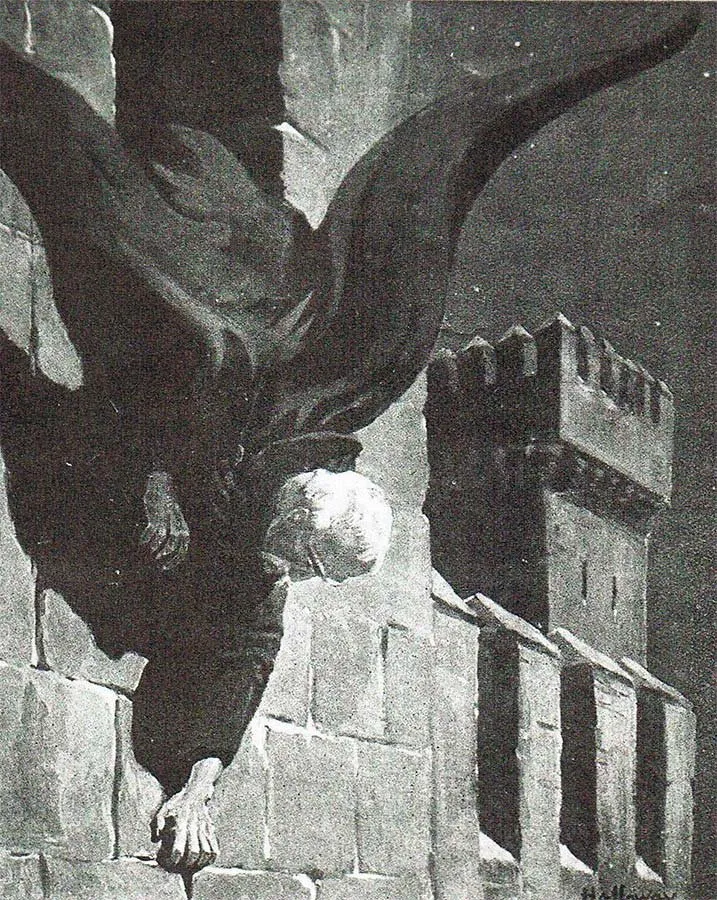 Cubierta de Edgar Alfred Holloway para la edición Rider de Drácula