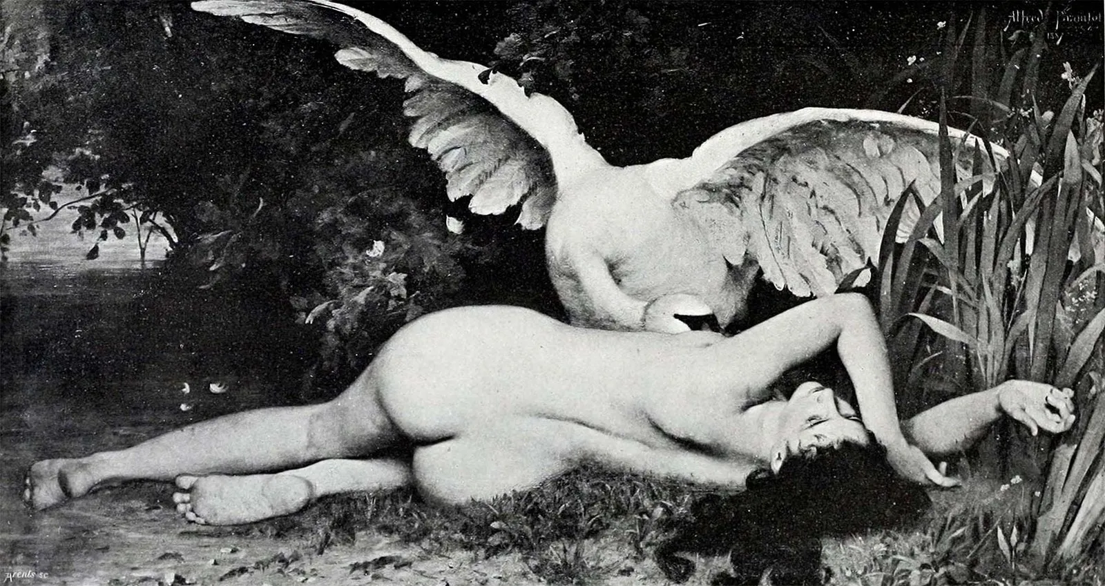 Emmanuel Benner: Leda y el Cisne (siglo XIX)
