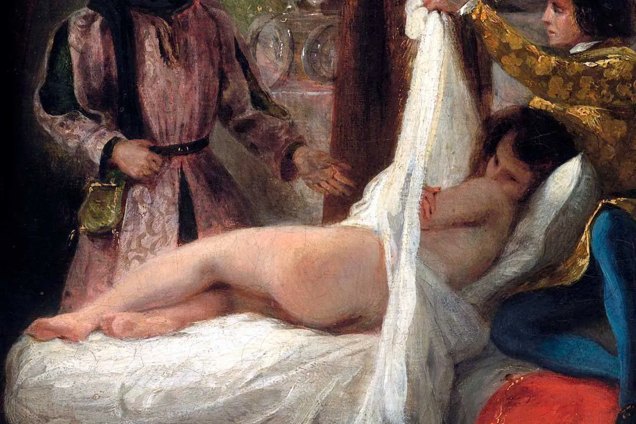 Eugène Delacroix: El duque de Orléans mostrando a su amante