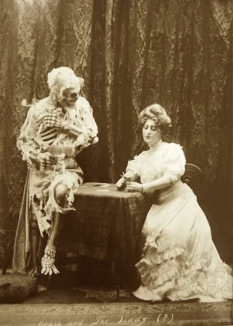 Joseph Hall: fotografía del vodevil «Death and the Lady» (1906)