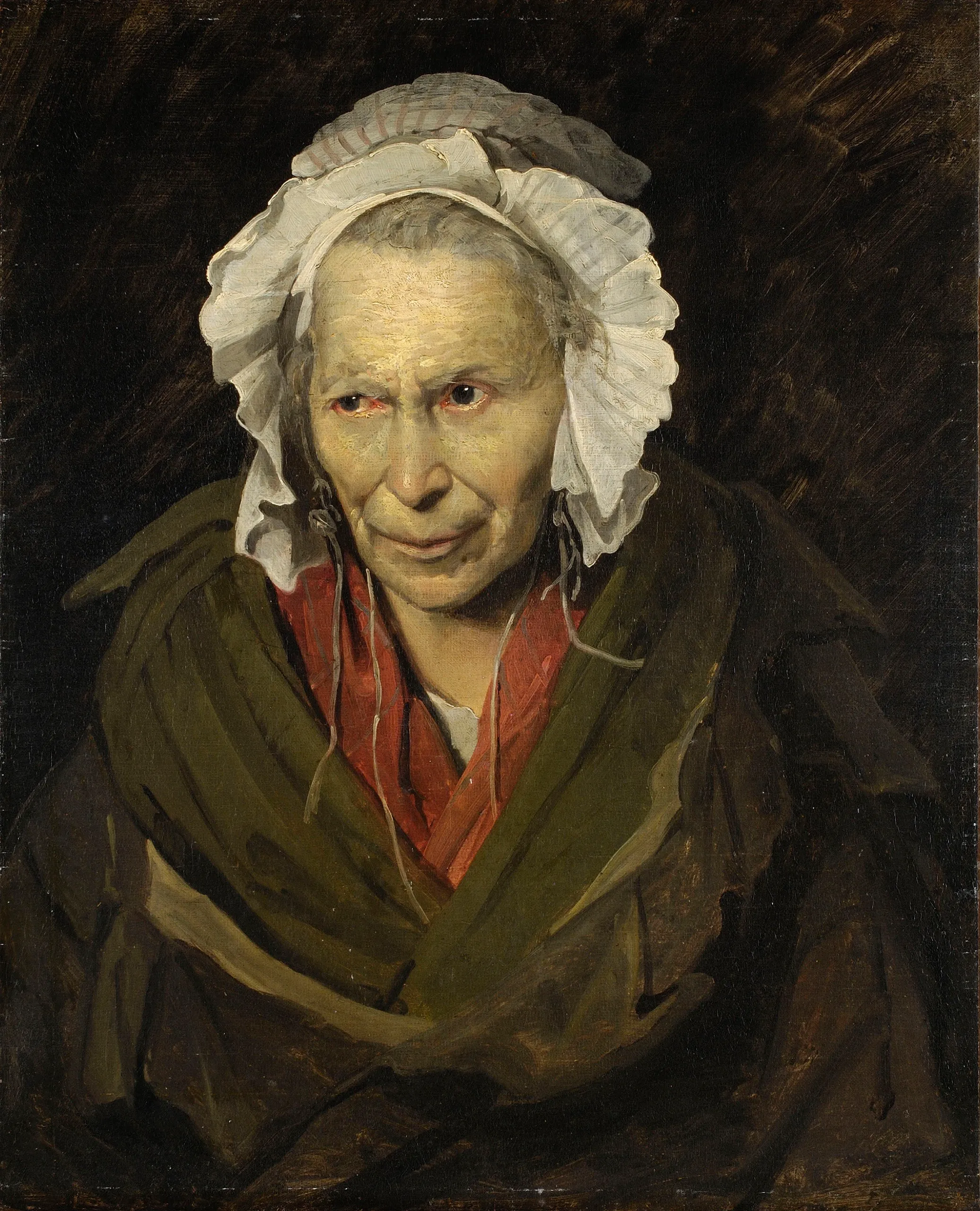 La monomanía de la envidia, de Théodore Géricault (c. 1822). Museo de Bellas Artes de Lyon.