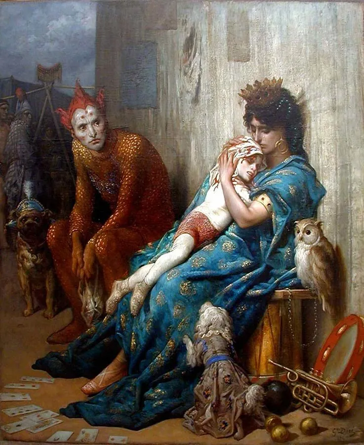 Gustave dore les saltimbanques 1874