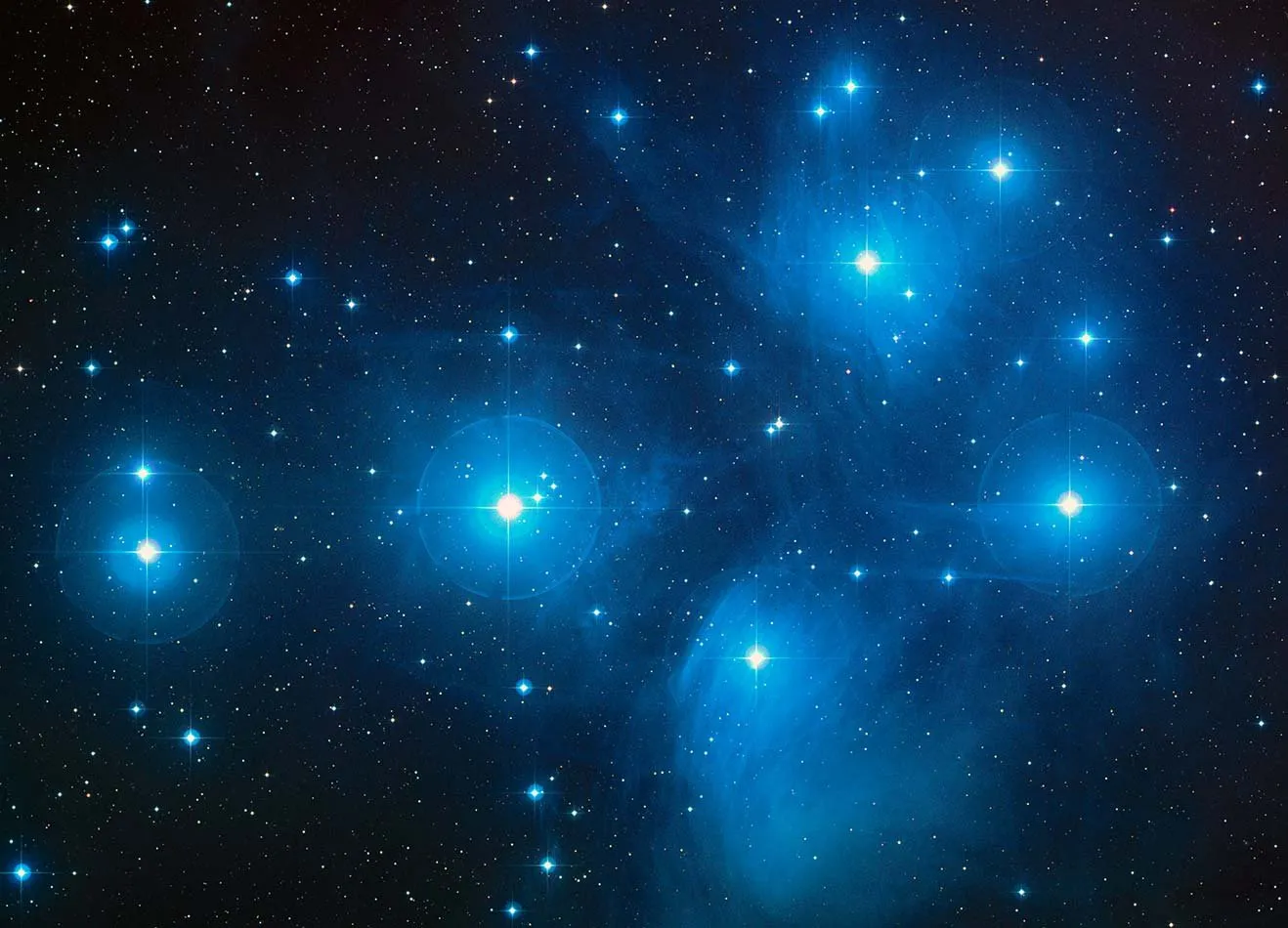 Pleyades cumulo estrellas