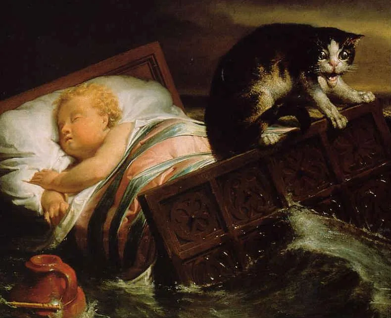 La inundación del Biesbosch, según Alma Tadema, o cómo Dordrecht dejó de ser la capital de Holanda