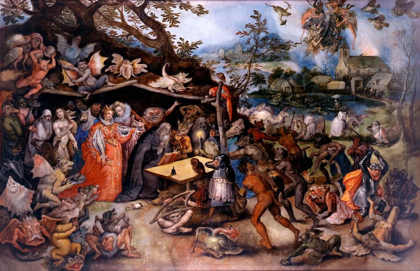 Jan Brueghel el Viejo: Tentaciones de San Antonio Abad (h. 1610)