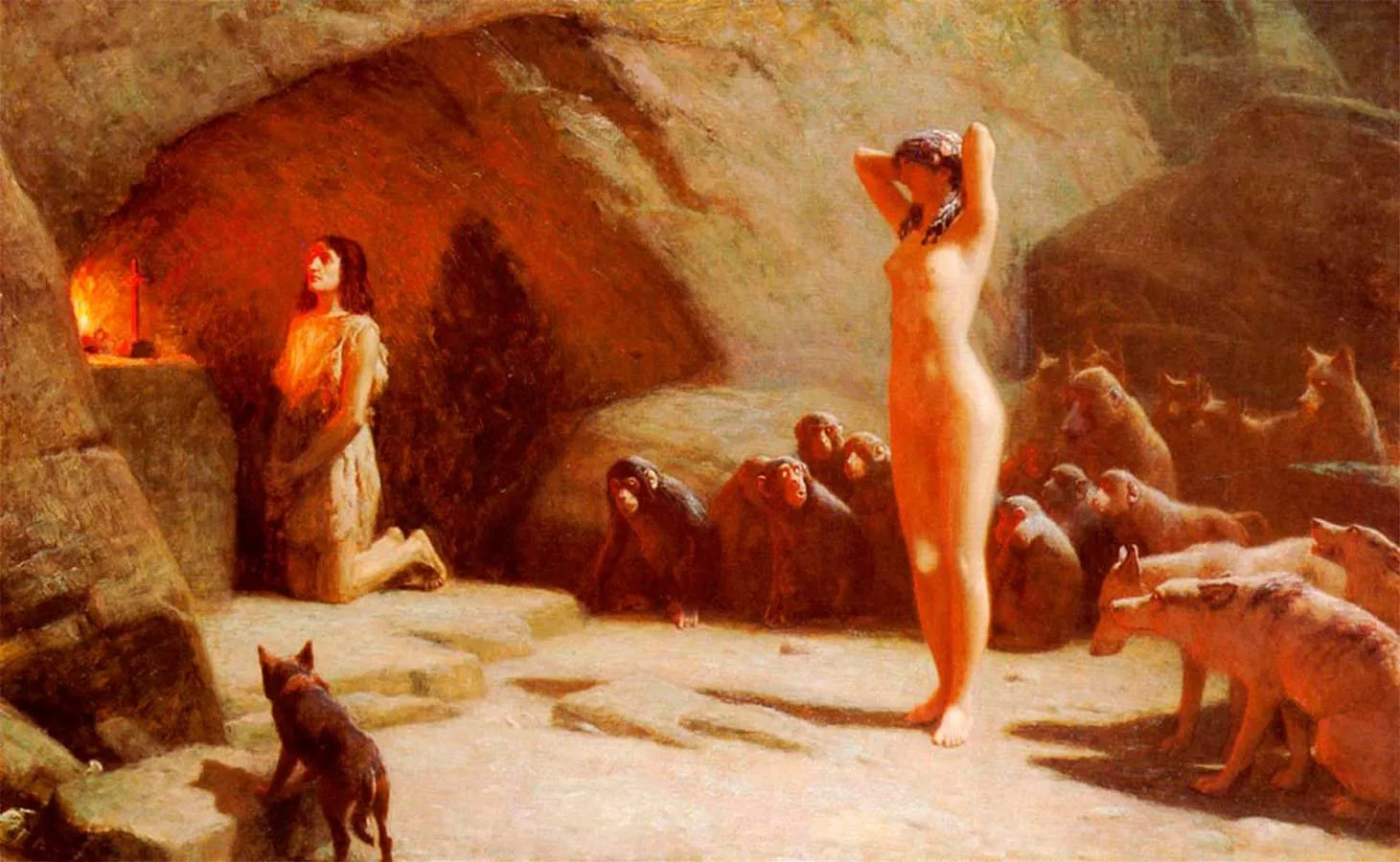 John Charles Dollman: La tentación de San Antonio (1897)