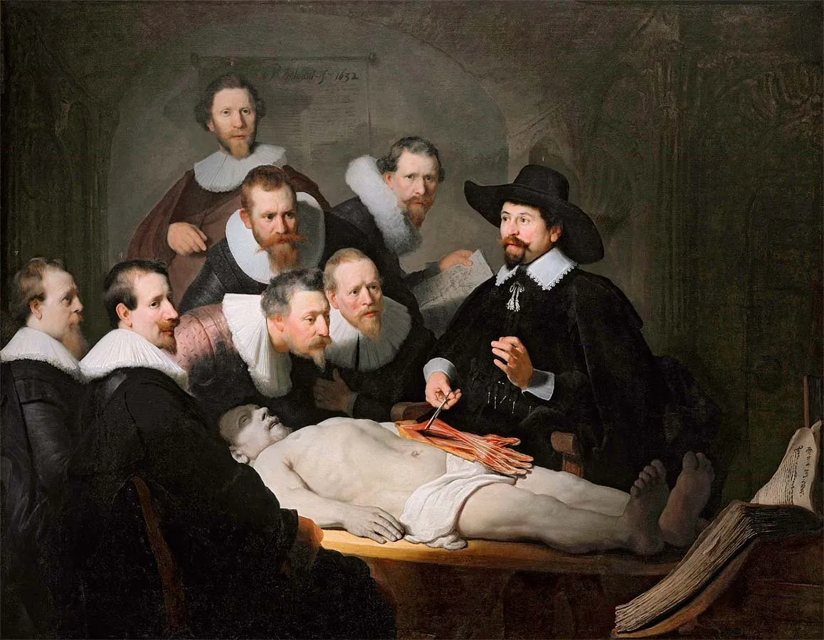 Rembrandt, lección de anatomía del doctor Tulp