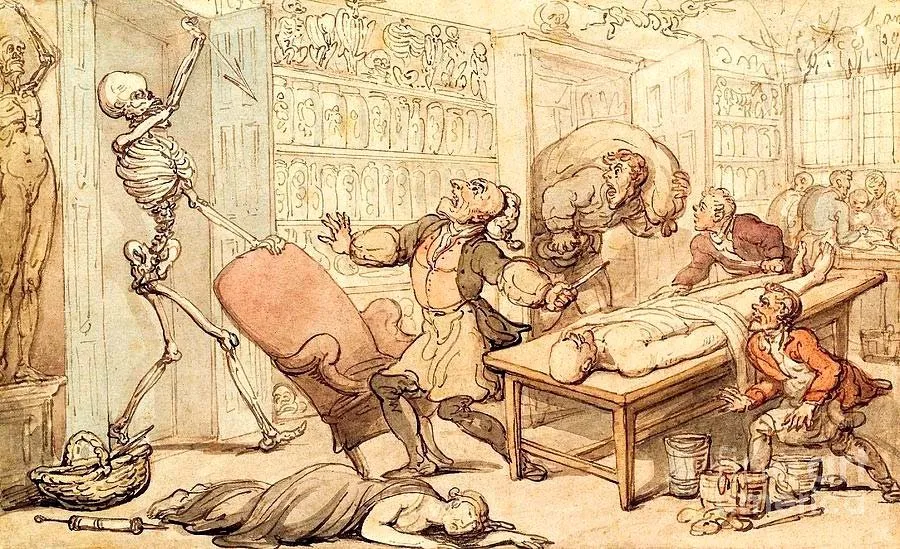 Thomas Rowlandson, Death in the Dissecting Room