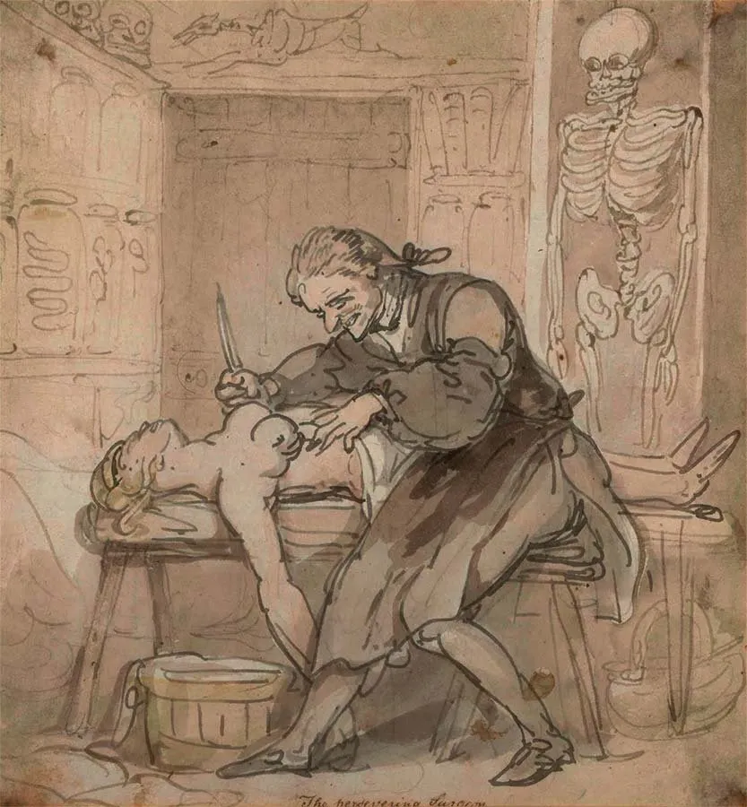 Thomas Rowlandson, The Persevering Surgeon