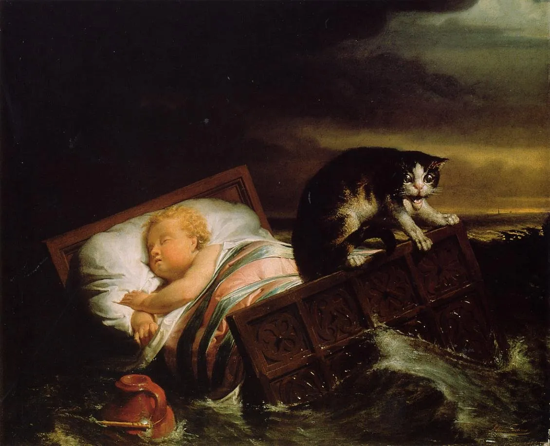 Lawrence alma tadema inundacion biesbosch 1421 1856