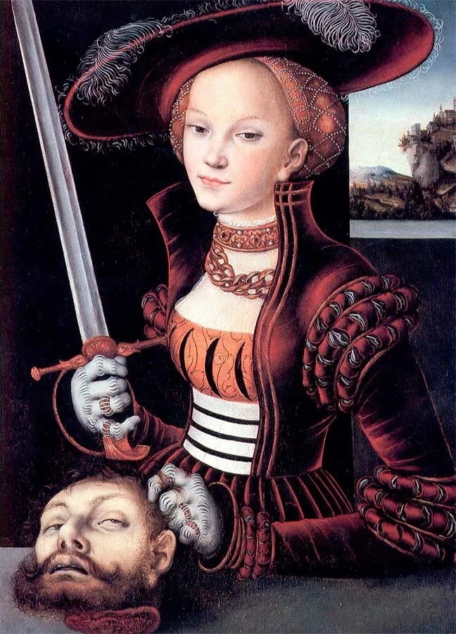 Judith con la cabeza de Holofernes, de Lucas Cranach el Viejo