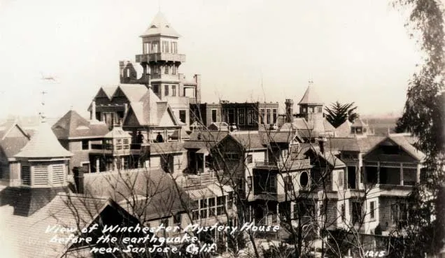 La mansión Winchester antes del terremoto de 1906