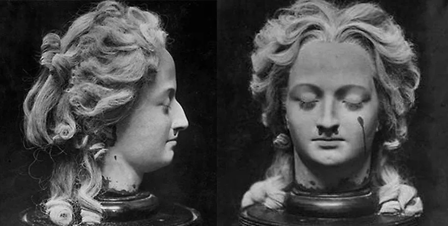 Marie tussaud cabeza maria antonieta cera