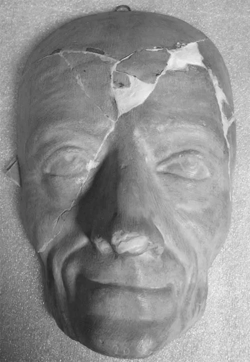 Mascarilla de Voltaire en cera