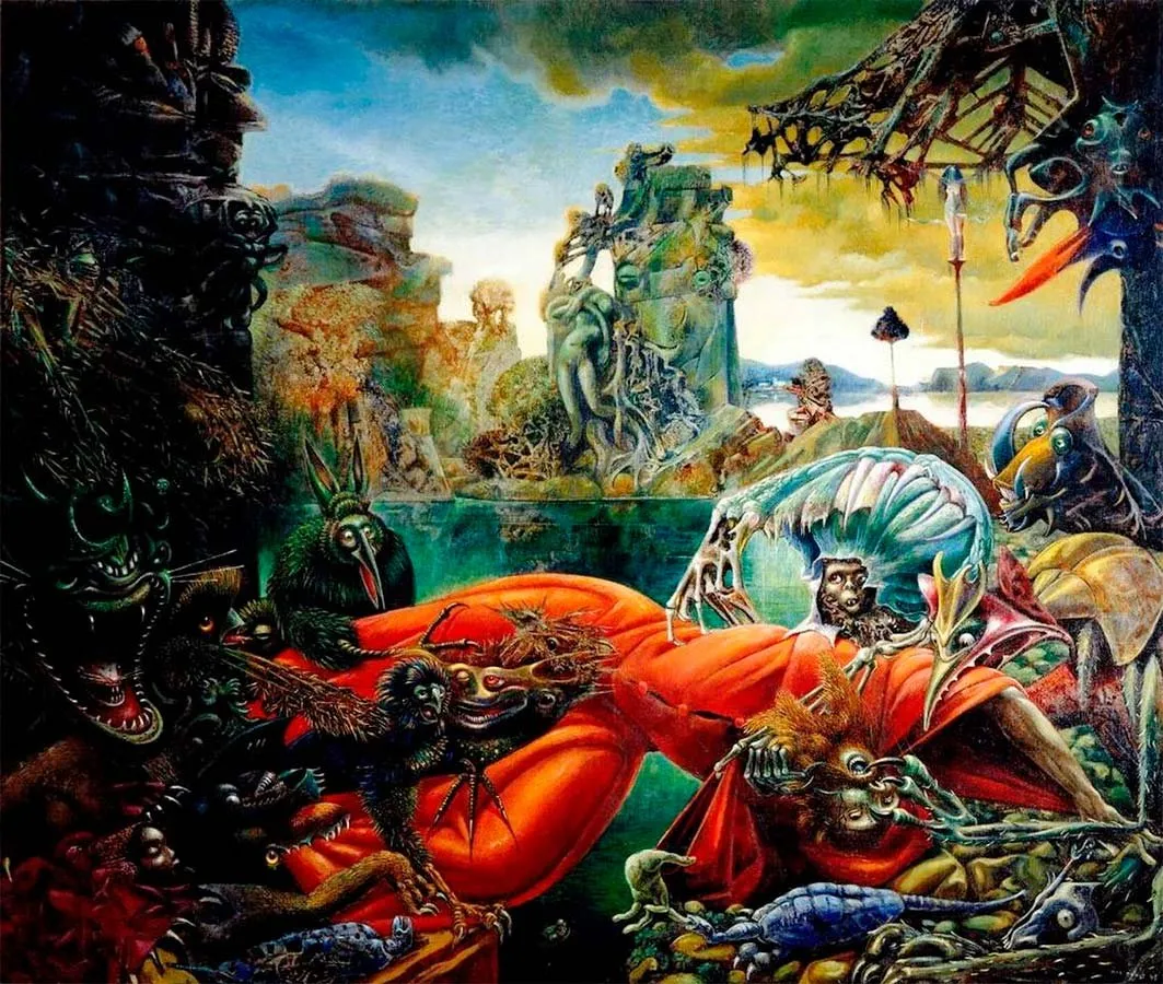 Max Ernst: La tentación de San Antonio (1945)