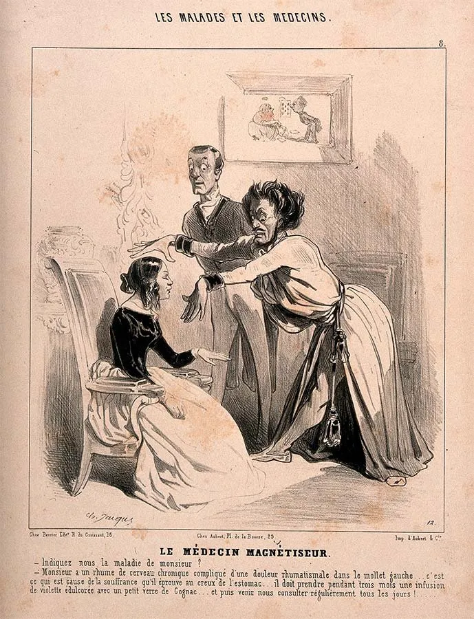 Charles-Émile Jacque: «Le médecin magnétiseur» (1843)