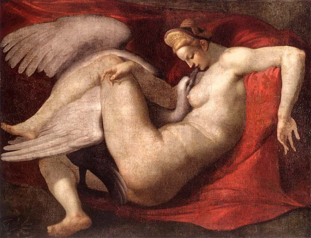 Michelangelo Buonarroti: Leda y el cisne (1530)