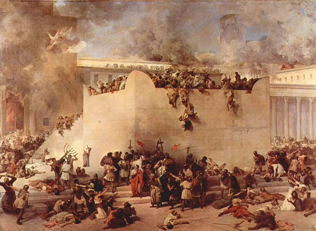 «La destrucción del Templo de Jerusalén», de Francesco Hayez (1867)