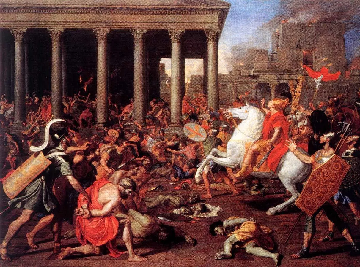 «La destrucción y el saqueo del Templo de Jerusalén», de Nicolas Poussin (h. 1625-1626)