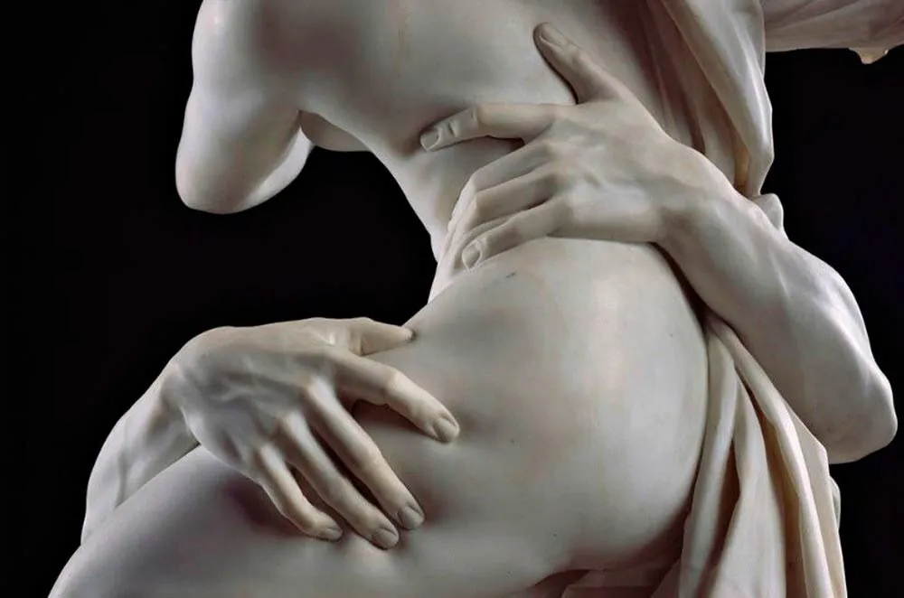 Detalle del rapto de Proserpina, de Gian Lorenzo Bernini (1661 - 1662)