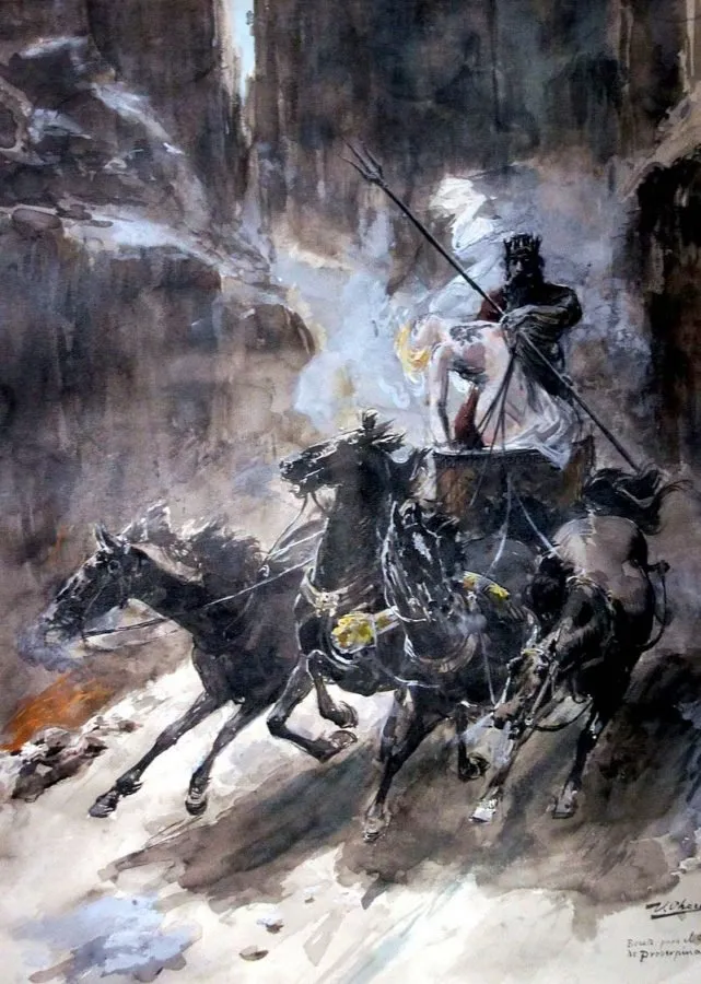 Ulpiano Checa: El rapto de Proserpina (1888)