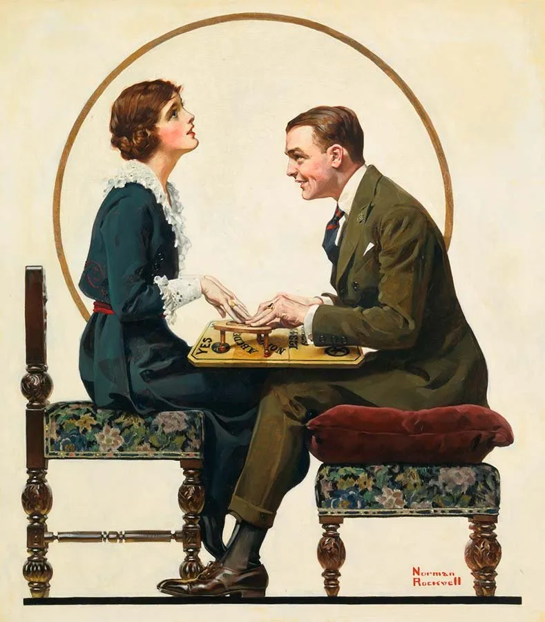 Norman rockwell ouija 1920