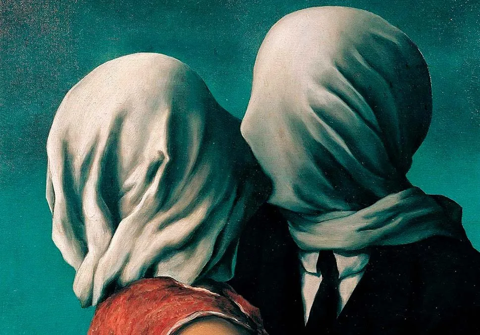 René Magritte: Los amantes