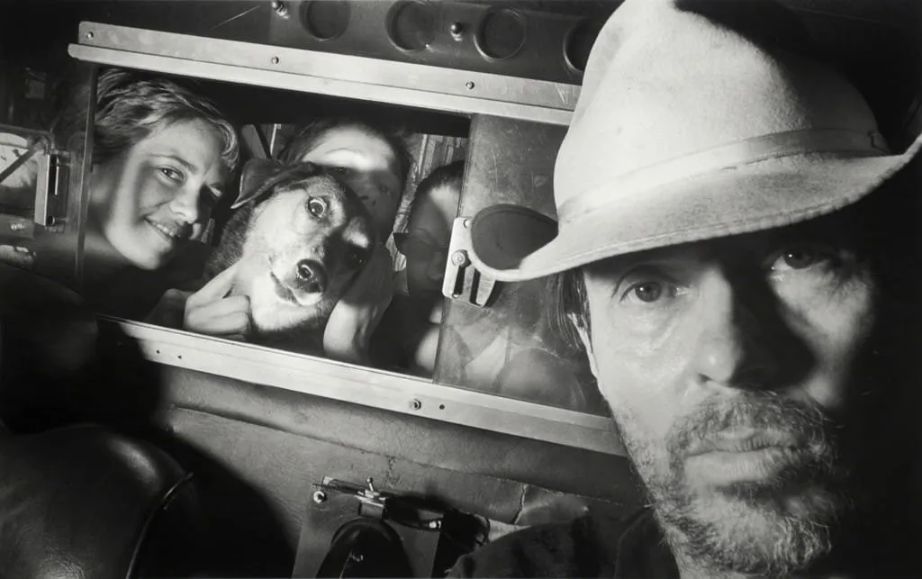 Ryan Weideman, Self-Portrait with Ladies & Dog