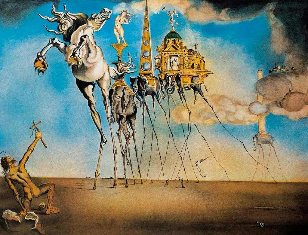 Salvador Dalí: La tentación de San Antonio (1946)