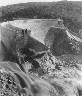Rotura de la presa Sweetwater durante la inundación de 1916